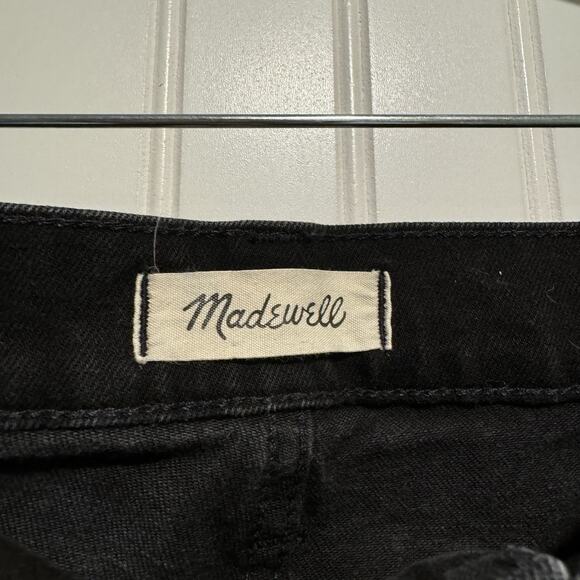 Madewell The Perfect Vintage Flare Jeans Black Denim Size 28 - Picture 4 of 7